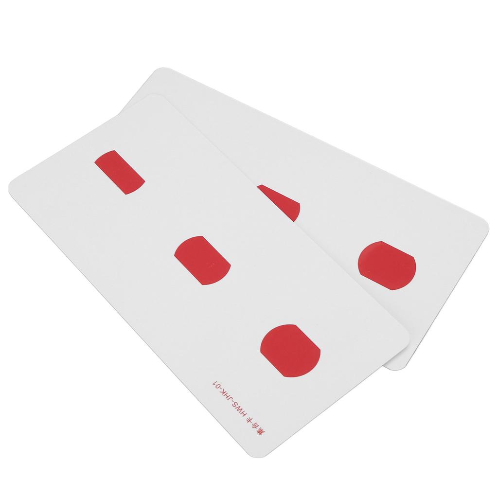 2pcs Strabismus Correction Cards Improve Visual Sense Waterproof Coated Paper Amblyopia Training Cards