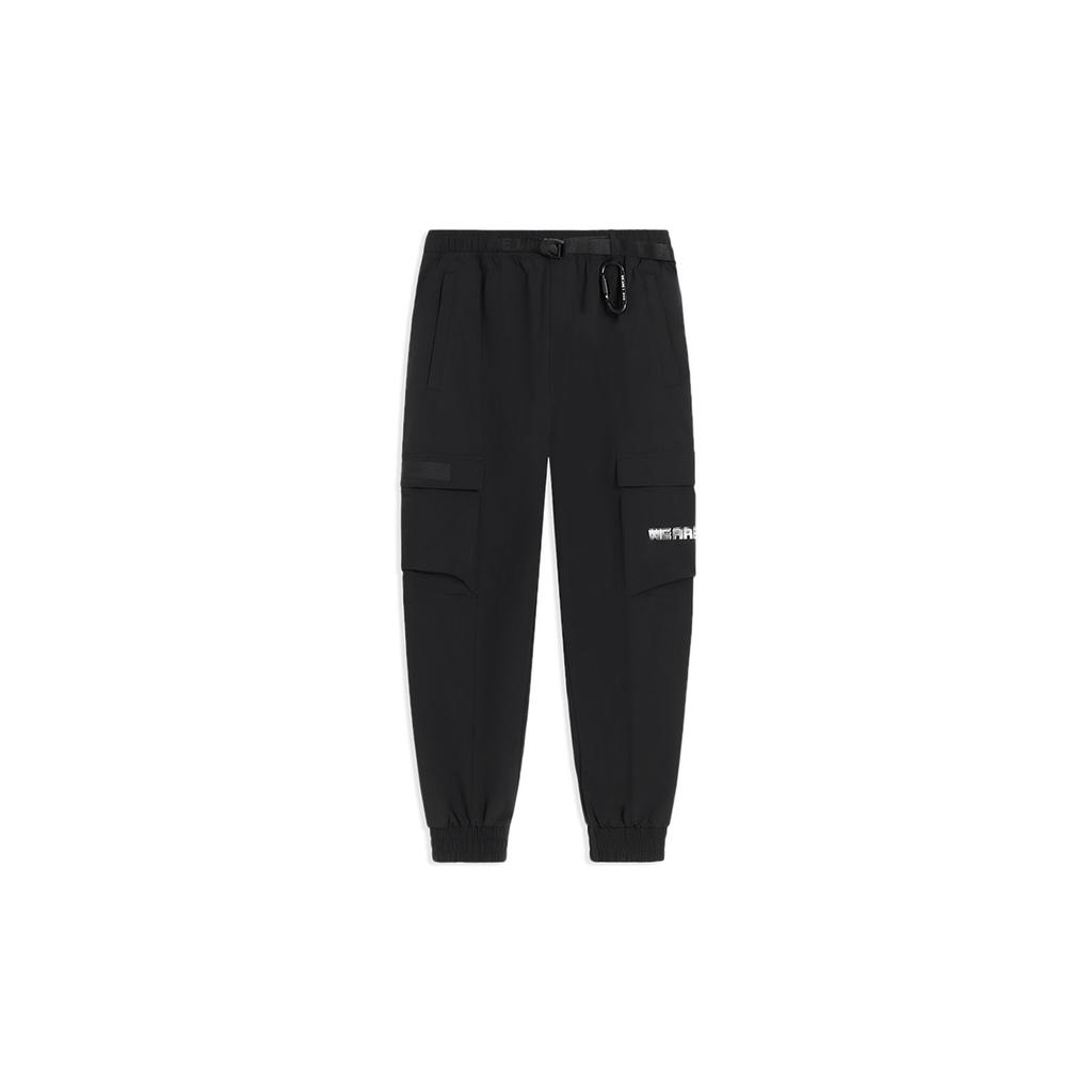 Li-Ning Loose Cuffed Sports Casual Pants Men Bottoms Black AKXS403-1