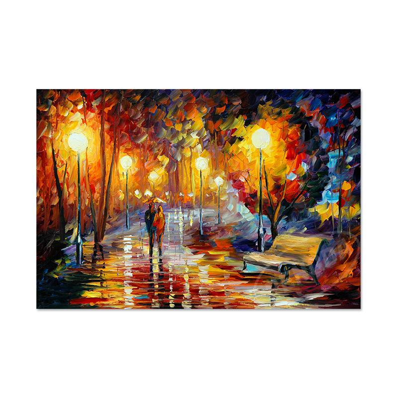 

Серия «Ван Гог» современная картина маслом высокой четкости для гостиной, украшение стены, картина, городская ночная картина, ядро 40x60cm no frame