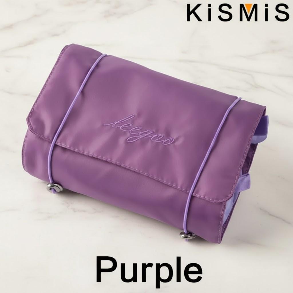 Waterproof Foldable Travel Makeup Bag Multi Functional Portable Cosmetics Storage Organizer Toiletry Kit фиолетовый