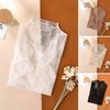 Women Bottoming Shirt Half High Collar Long Sleeve Transparent Hollow Lace Mesh Base Layer Sheer Pullover Tops Daily Wear