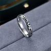 1Pc Fashionable, Niche, Cute Star and Moon Combination Design Titanium Steel Ring