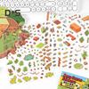 2 Sets DIY 3D House Scene Stickers with Background Boards Creative Mini Room Craft Stickers for Stress Relief And Fun Interactive Gifts