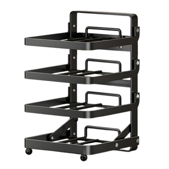 Wall Mount Kitchen Storage Rack Pot Pan Organizer Strong Load-bearing Multi-layer
