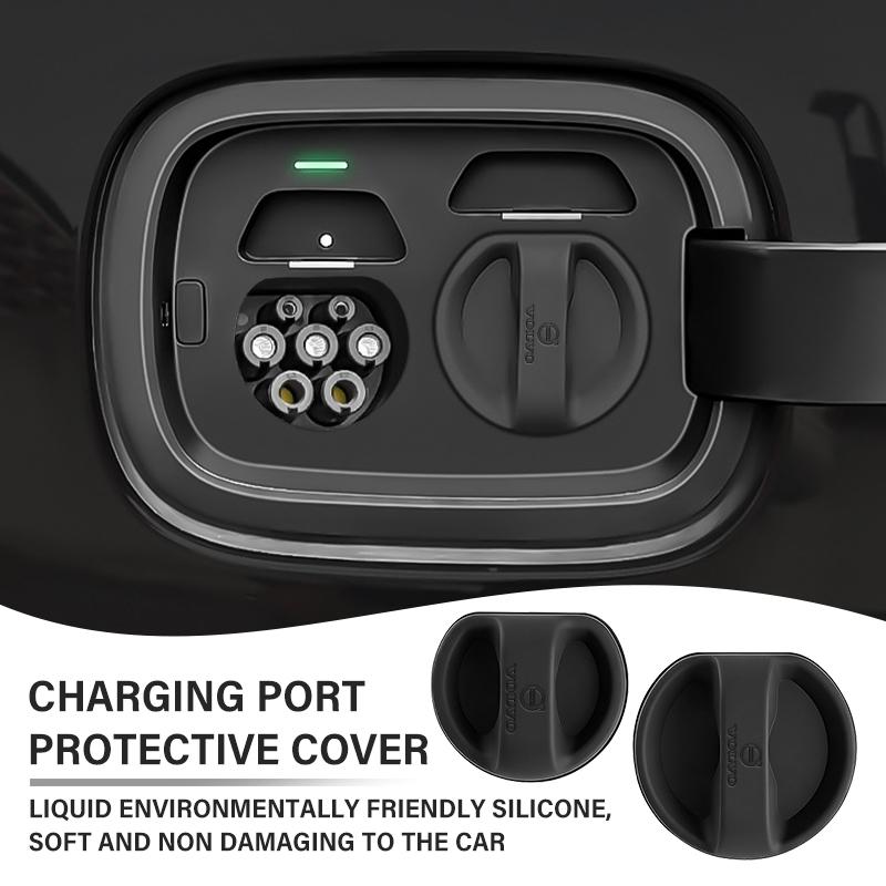 Magnetic Silicone Car Charging Port Cover Universal Dust Plug Charger Socket Cap For Volvo V50 S60 XC60 S40 XC40 XC90 V70 XC70 JG2