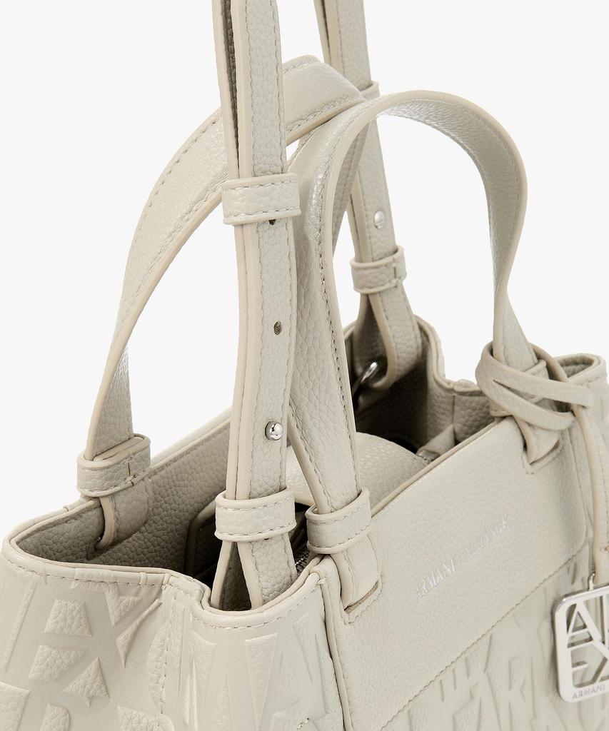 Armani Exchange Women'S All-Over Logo Small Tote Bag _Warm Gray_A426170510