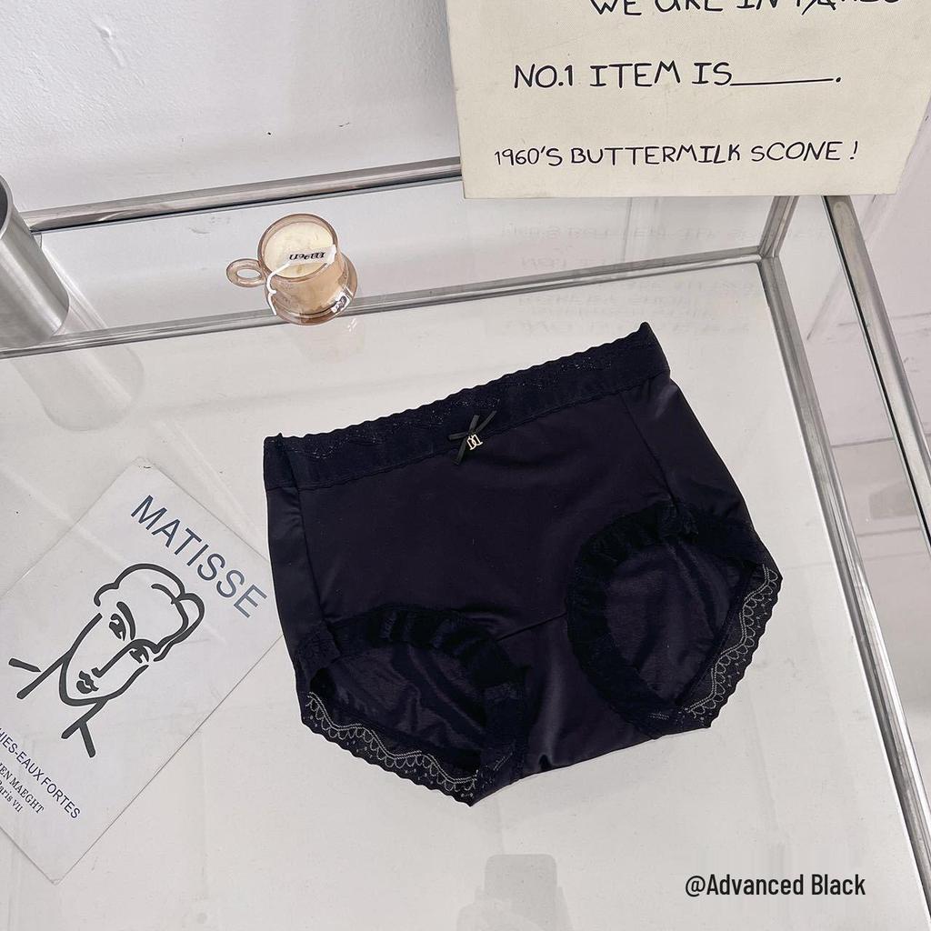 Culottes en soie de mûrier antibactériennes sans coutures taille moyenne pour femme