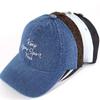 Denim Baseball Cap Women Casual Sun Protection Embroidered Letter For Spring Summer Autumn