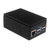Raspberry Pi 5 ABS Case 3.5inch Display Stripe Compatible Multi-Purpose with Removable Cover and Fan Mount For PI5