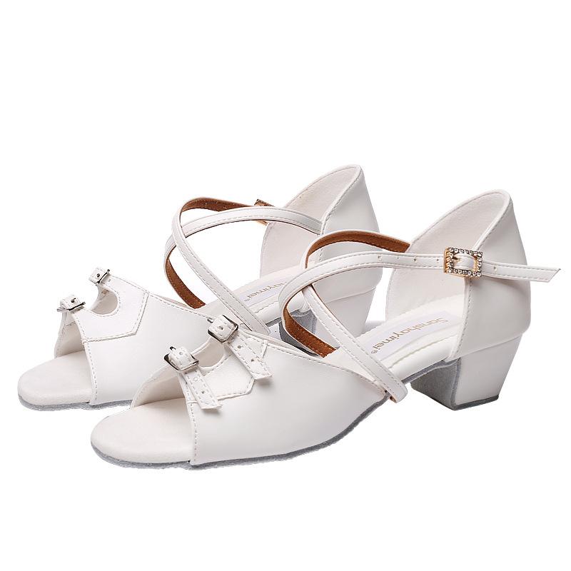 

Новые туфли для латиноамериканских танцев с мягкой подошвой и бабочкой для девочек, женщин, танго, джаза, сальсы, на каблуке 34