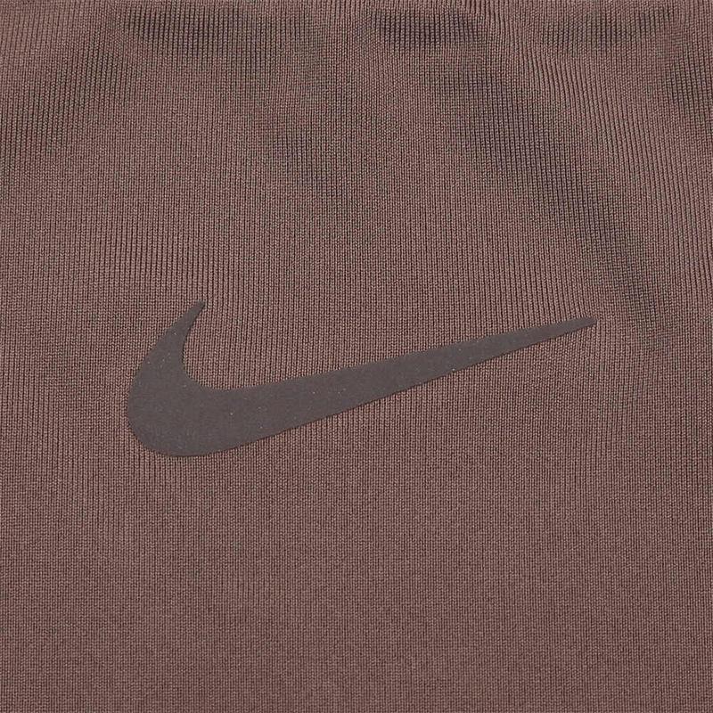 Nike Dri-Fit Casual Sportowa Moda Prosty T-shirt z Krótkim Rękawem Damskie Topy Brązowy FN2799233