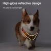 Reflective Dog Harness with Airtag Holder, Escape Proof Anti Lost Pet Vest, Highly Visible Adjustable Safety GPS Tracking