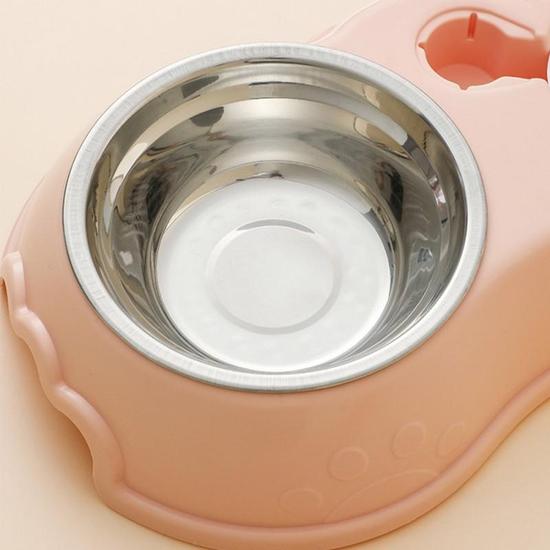 Pet Cat Bowl Double Bowl Automatic Feeder Dog Food Water Feeder Cat Puppy Feeding Supplies Dog Accessories Pet Products
