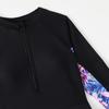 Kinder Langarm Zweiteiliges Badeanzug Set Reißverschluss Vorne Rash Guard Badehosen Strandkleidung für Jungen und Mädchen Sonnenschutz