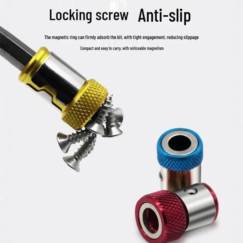 Universal Screwdriver Bit Magnetizer Ring - Strong Anti-Slip Magnetic Enhancement