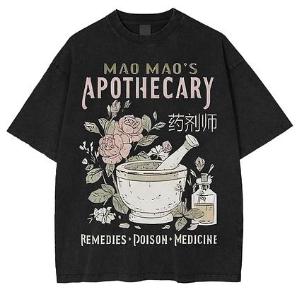 The Apothecary Diaries Maomao Anime Liebhaber Gewaschenes T-Shirt Ganzjahreskleidung Hohe Qualität Persönlichkeit Kleidung Übergröße Unisex Neues Modell Streetwear