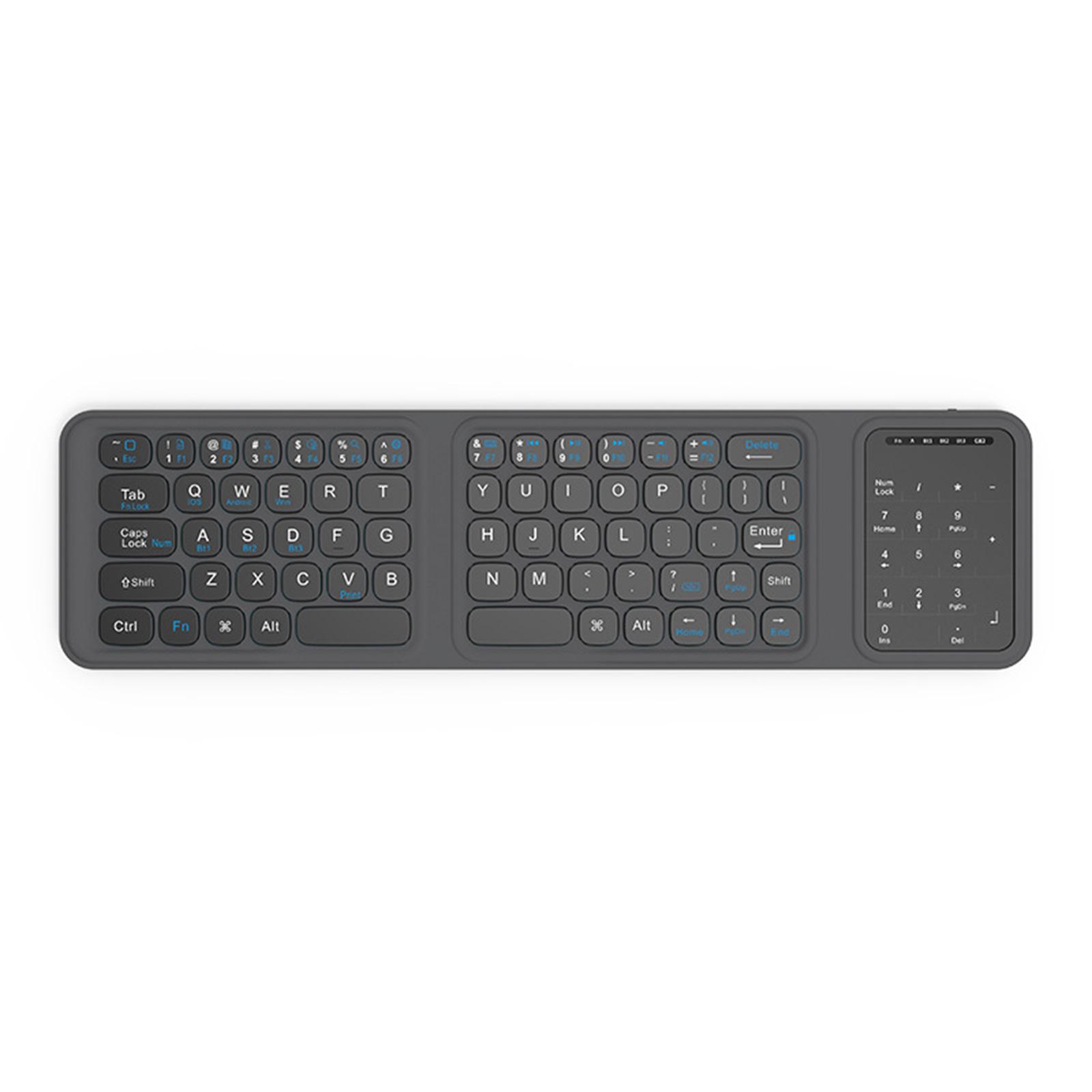 

Bluetoot-compatible 5.0 Wireless Keyboard Foldable Portable Travel Keyboard Portable Keypad for iPad Tablet Smartphone Laptop PC China Mainland