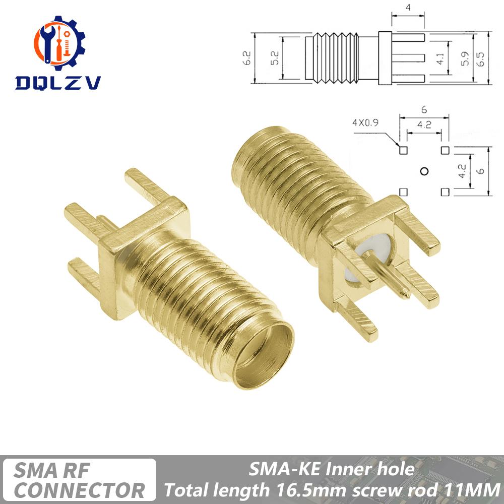 

SMA Роз єм Прямий Штекер/Гніздо 90 Градусів Пайка до Плати Прямий Прямокутний Кріплення RF Мідний Штекер Розетка 5PCS