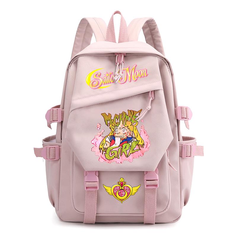 Sailor Moon Anime Small Backpack for Girls Student Lightweight Daypack Casual School Bag