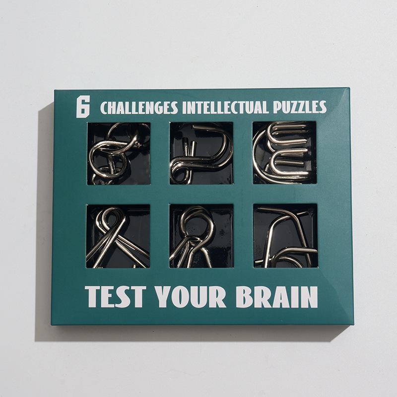 IQ Toys 8-teiliges Puzzle-Set - TikTok Trend Interlocking Rings