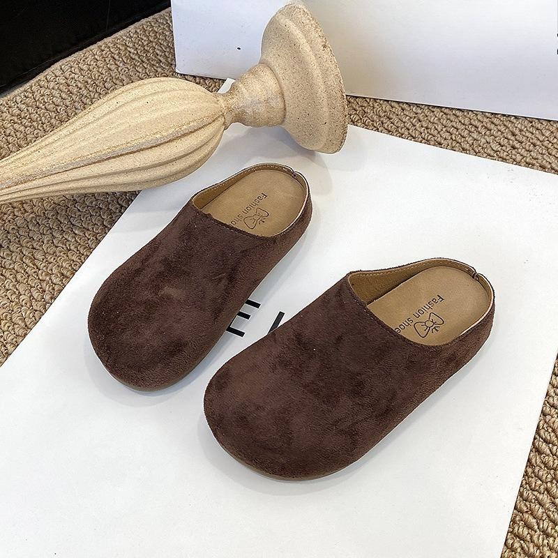 Girls' Vintage Shoes - New Style Lazy One-piece Boot with Outer Slip-on Half-shoes