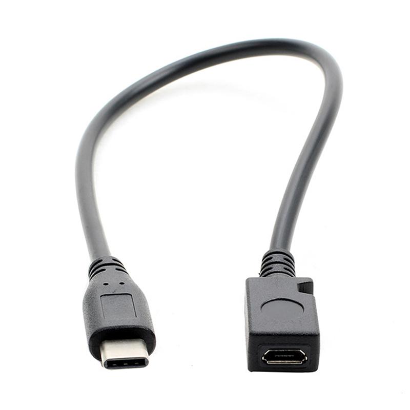 Micro Usb Female To Usb-C 3.1 Type-C Male Converter Cable Adapter Otg Connector