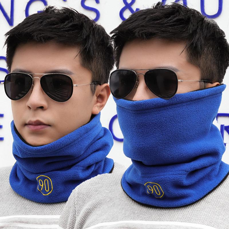 Men'S Trendy Neck Protection And Warm Headband Scarf For Women'S Autumn And Winter Cycling, Windproof And Thickened With Fleece