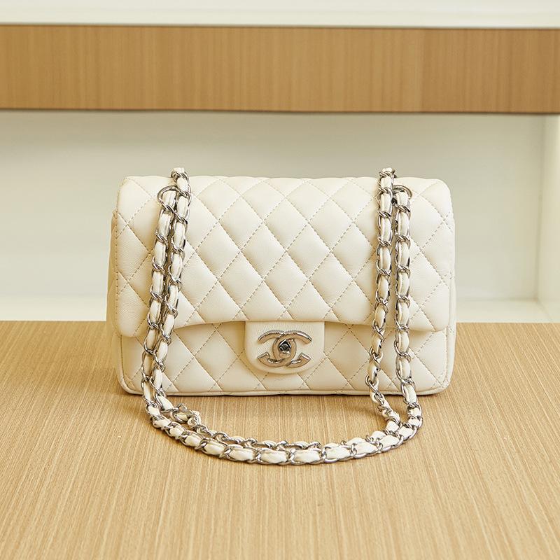 Tasche Damen Klassisch Vielseitig Kette Leder Umhängetasche Tasche Premium Texturiert Damen Tasche