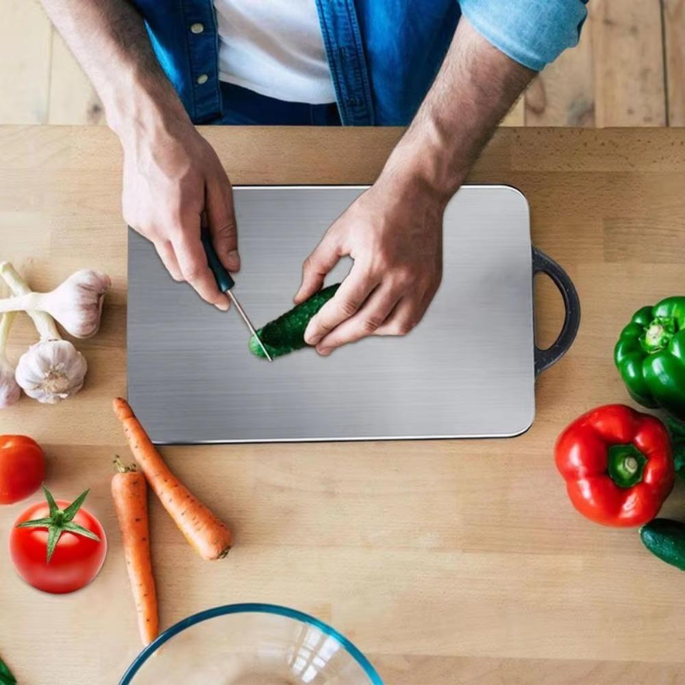 Anti-mold Chopping Block 304 Stainless Steel and PP Chopping Board Double-sided Cutting Board  Beef