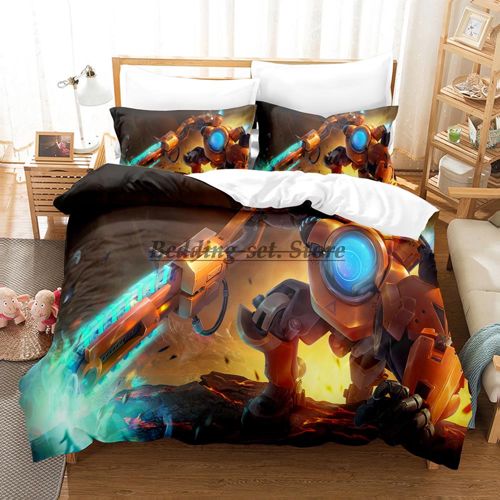Alien Marauder Bedding Set Single Twin Full Queen King Size Bed Set Aldult Kid Bedroom Duvetcover Sets Anime Bed Sheet Set