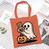 Halloween Halloween Printed Canvas Bag Lazy Style Trend Student Leisure Shoulder Bag Large Capacity