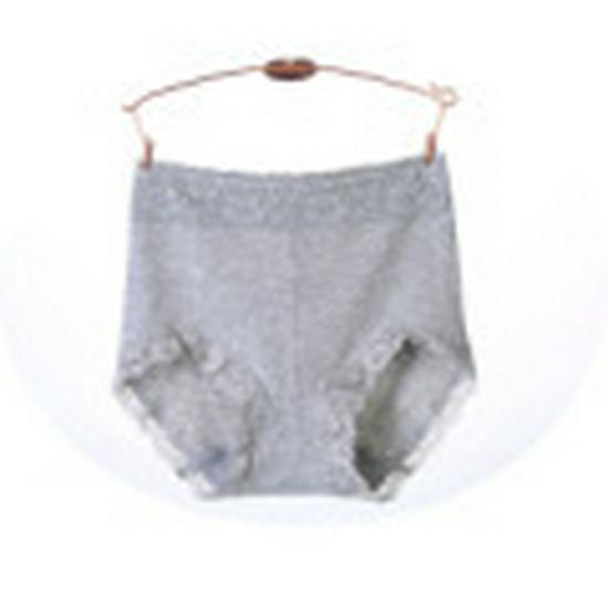 

Жіночі бавовняні трусики великого розміру з високою посадкою, дихаючі, з мереживом та контролем живота XXL