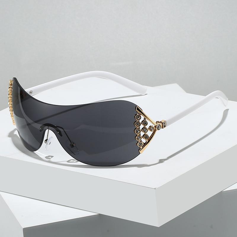 Polarized Light Glasses Rimless Punk Sunglasses Women Men Technological Sence Brand Sun Glasses Outdoor Lady Man Glasses UV400