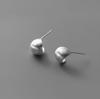 Elegant Frosted Bean Curve Earrings - Korean Style, Versatile & Simple Accessories for Women