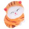 Hand-Carved Wooden Cat Sculpture Cute Kitten Miniature Desktop Decoration Vintage Wood Carving Cat Statue Home Decor