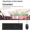 LEISE LS-KM201 Wired Keyboard and Mouse Set