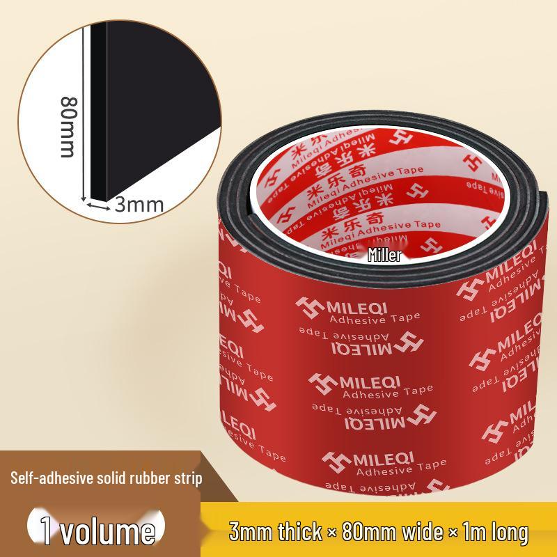 Mileqi EPDM Self-Adhesive Shock-Absorbing Anti-Slip Rubber Pad Strip