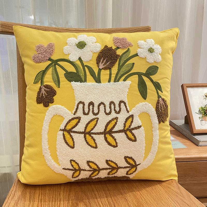 American Sunflower Pillow Nordic Living Room Sofa Pillow Bed Head Cushion Bay Window Model Room Car Backrest