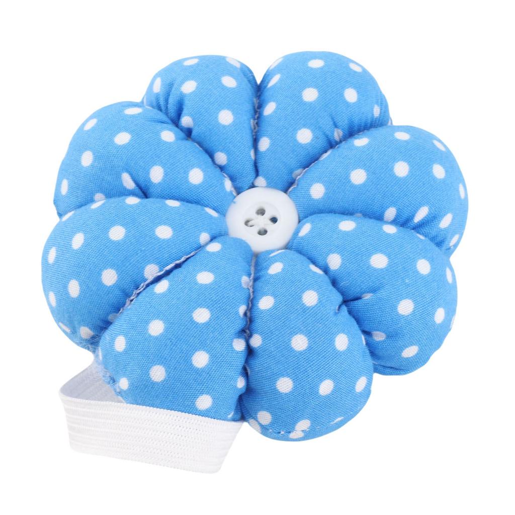New Sewing Needle Pin Cushion Pumpkin Shaped Holder Wrist Strap Craft   Tool (Pink)