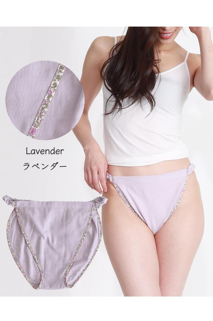 [coco-kara] G10-0269LV-M FundyFundy 100% Cotton Double Gauze Elastic Type (Fundoshi Pants Shorts Women's) Made In Japan FundyFundy Women's Lavender M