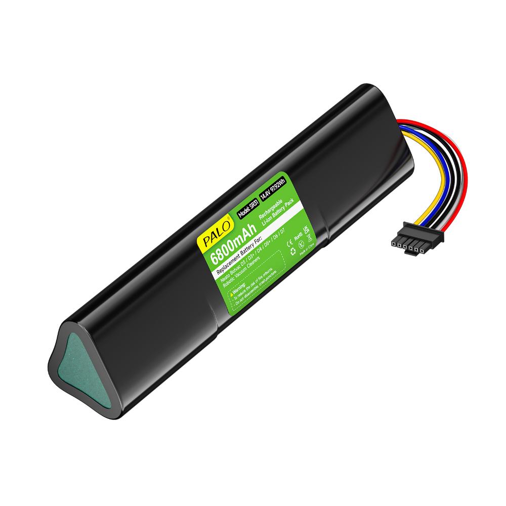 

PALO 14.4V 6800mAh Replacement Battery 945-0225,205-0011 Lithium battery for Neato Botvac D3 D4 D5 D6 D7 D3+ D301 D5+ D502 D701 1PCS
