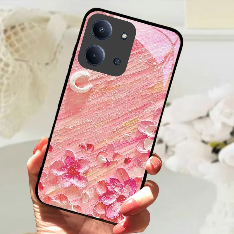 Etui Do Xiaomi Redmi 15C 4G Global Case Luksusowe Szkło Hartowane Ochrona Aparatu Tylna Pokrywa Do Redmi15C 15 C Odporne na Wstrząsy Fundas