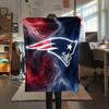 New England Patriots Flannel Blanket, High Quality Comfortable for All Seasons, Home Decor, Warmth and Comfort