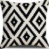 Popular Simple Abstract Geometric Pillow Case Nordic Morandi Home Sofa Car Cushion Cover