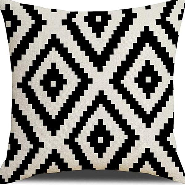 Popular Simple Abstract Geometric Pillow Case Nordic Morandi Home Sofa Car Cushion Cover