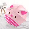 Disney Piggy,Cute,Minimalist Manual Opening and Closing Umbrella, 8-Rib Reinforced Folding Design, Lightweight