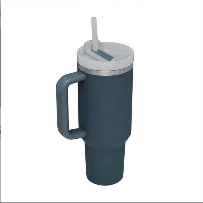 40oz Second Gen Insulated Stainless Steel Car Cup with Straw - Large Capacity Cold Preservation