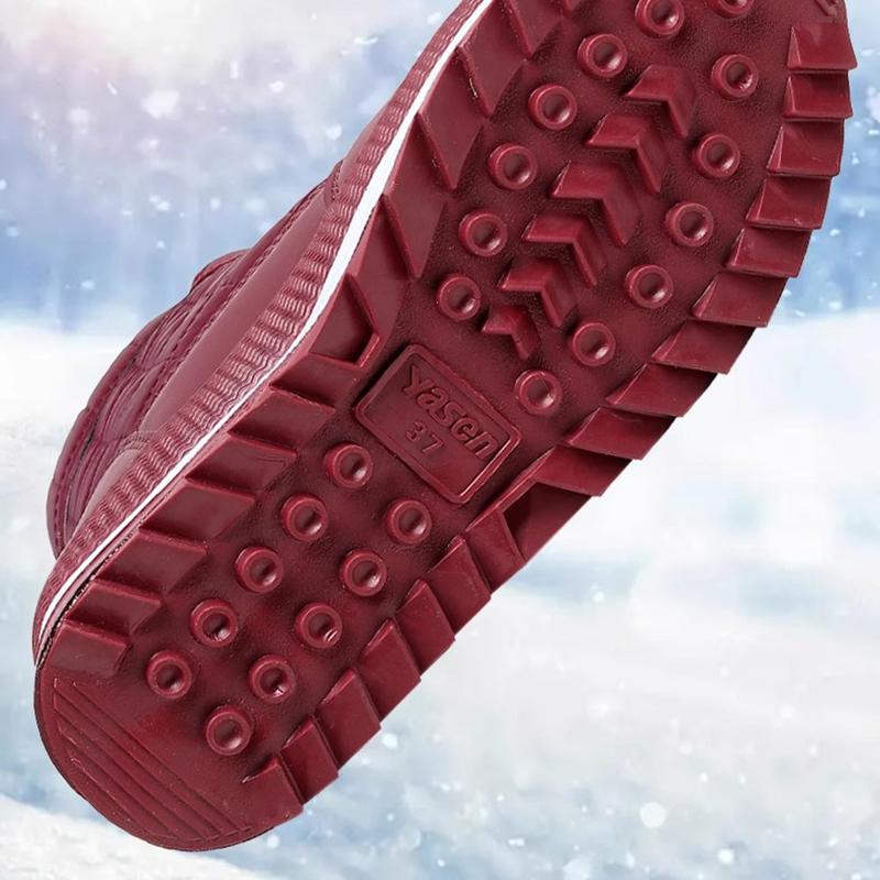 Snow Boots Women's Winter Shoes Middle Aged Elderly Velvet Short Waterproof Non Slip Mother