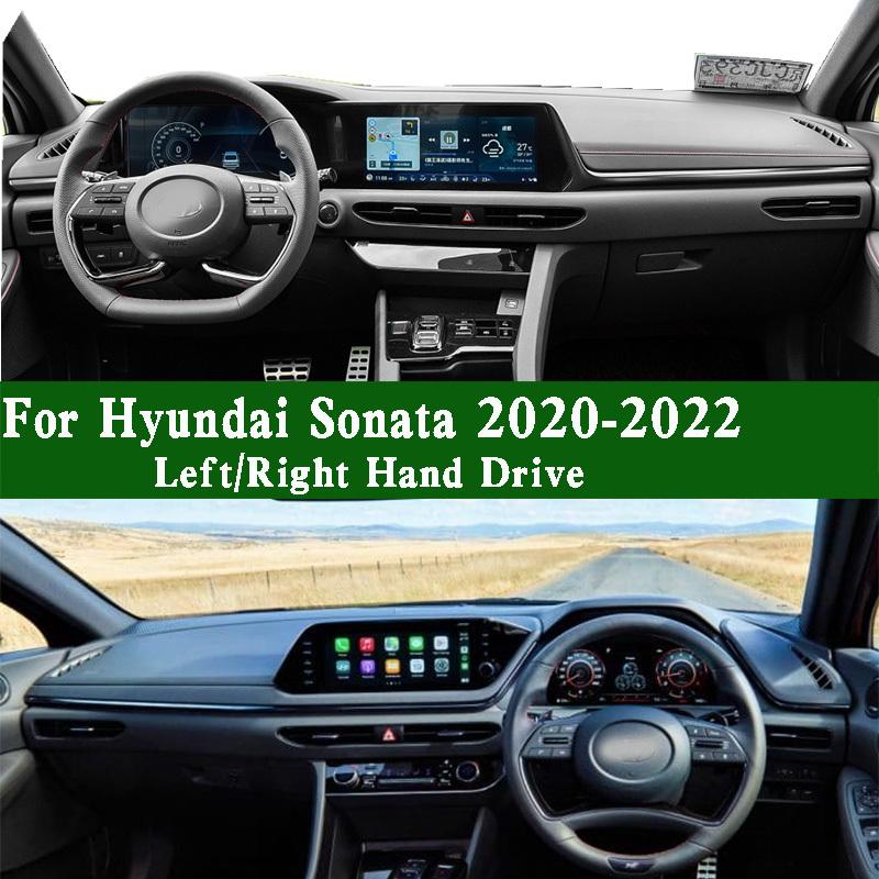 For Hyundai Sonata SEL Plus VIII Mk8  Dashmat Dashboard Cover Trument Panel Protective Pad Dash Mat Anti-Dirt