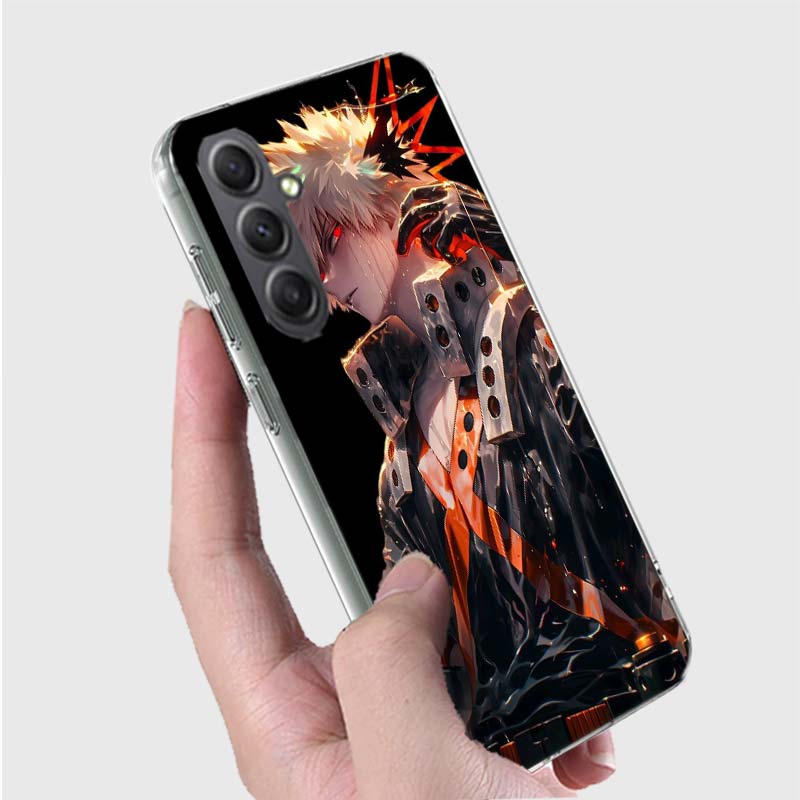 My Hero Bakugou Katsuki Phone Case for Samsung A16 A26 A36 A56 A17 A37 A57 A07 A06 A02S A03 A04S A05S Galaxy Note 20 10 A50S A71
